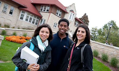 Photo of students outdoors